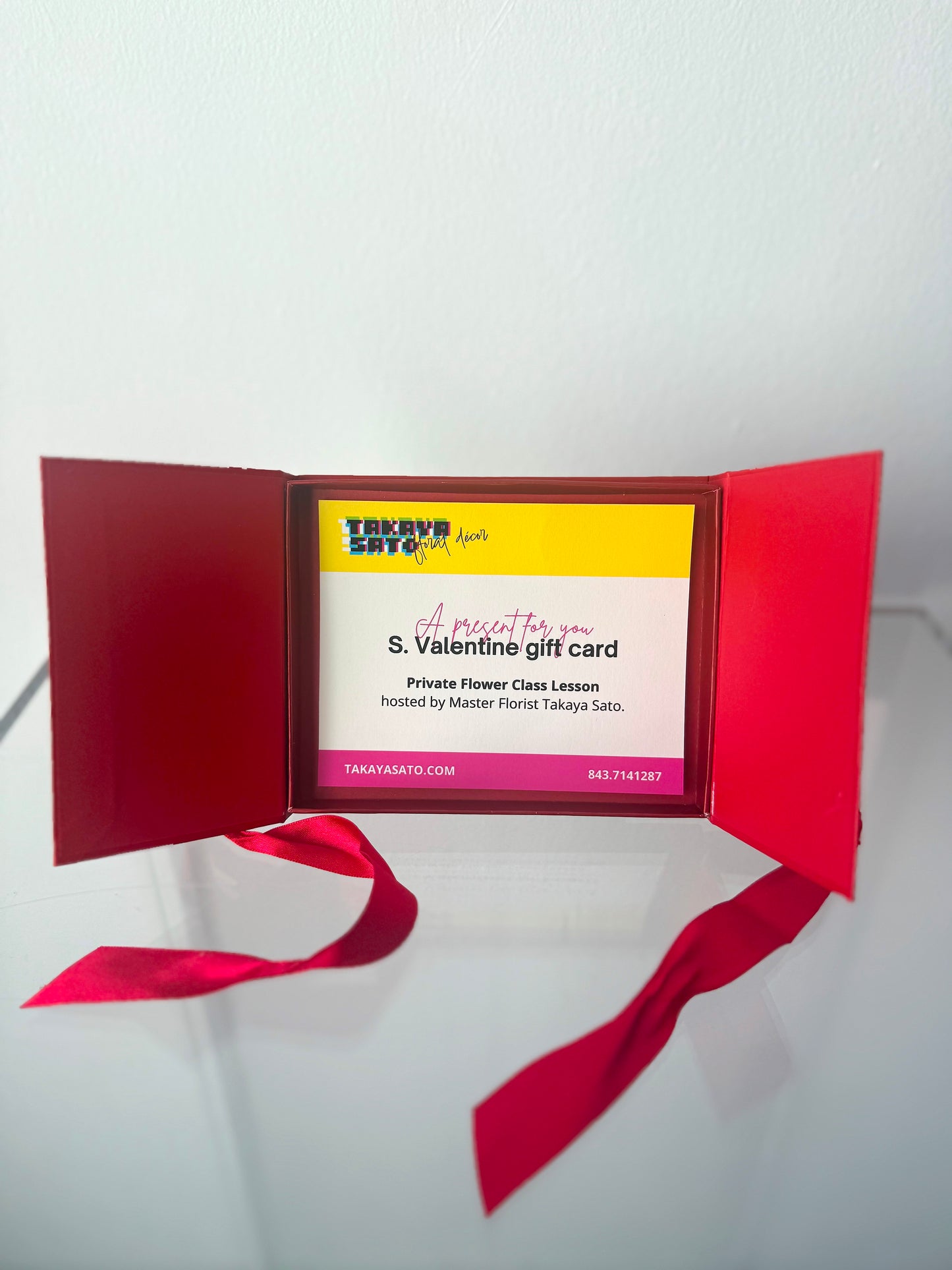 Saint Valentine's Day Gift Card - Private Flower Class Lesson by Master florist Takaya Sato
