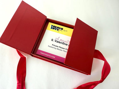 Saint Valentine's Day Gift Card - Private Flower Class Lesson by Master florist Takaya Sato