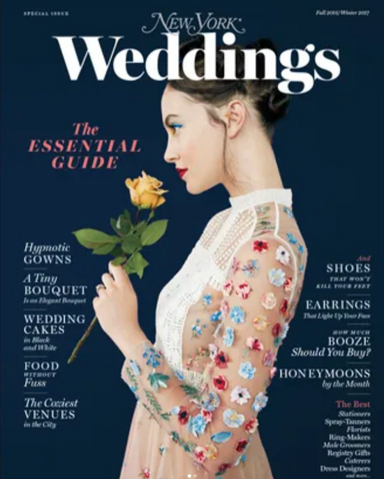 The cover of new york weddings.